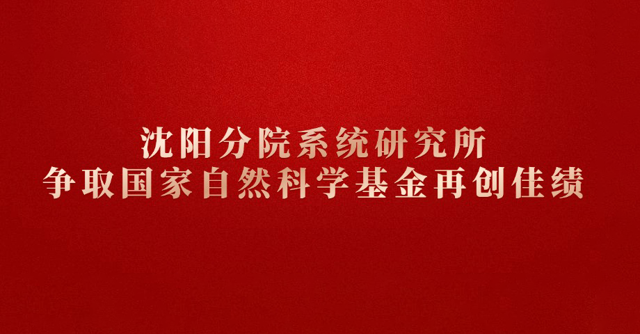 沈陽分院系統(tǒng)研究所爭取國家自然科學基金再創(chuàng)佳績